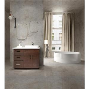 39-in wide x 21-in deep x 31 ½-in high (without counter top) - Espresso