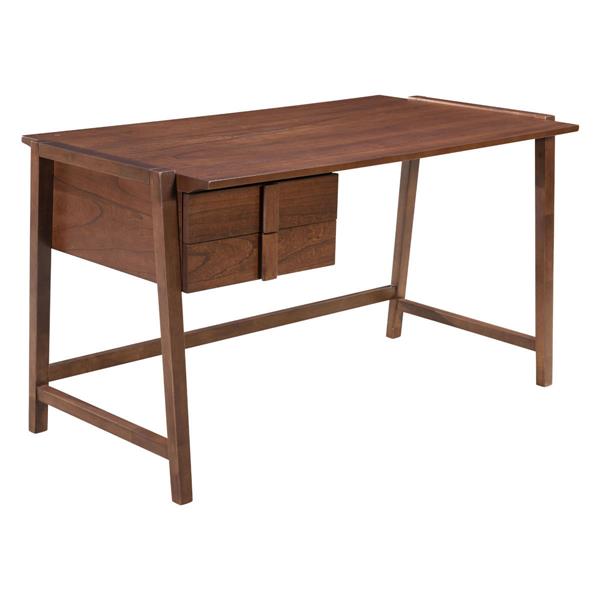 Zuo Modern Graham Desk 53 7 In X 30 3 In Wood Walnut 101054