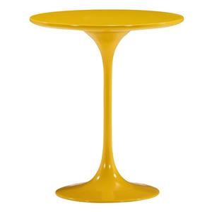 Zuo Modern Wilco Side Table - 19.8-in x 22.8-in - Fiberglass - Yellow