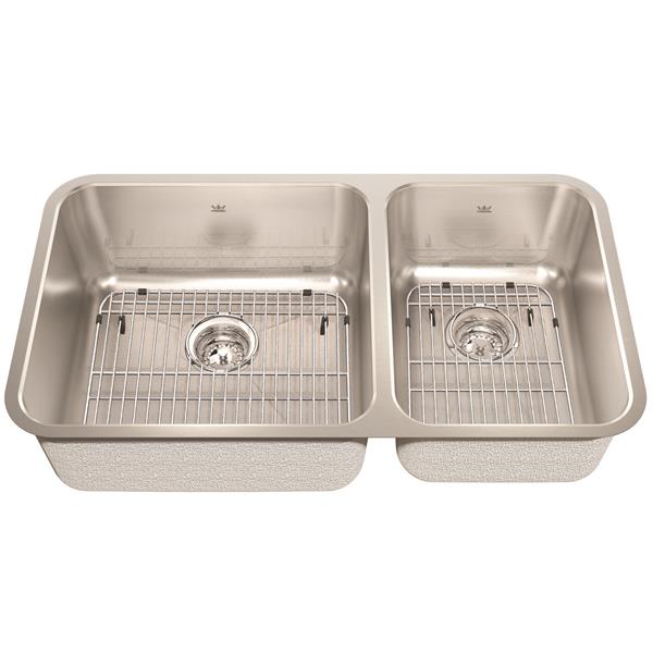 Kindred Stainless Steel Franke Double Sink 32.88in X 18.75in KSC1RUA