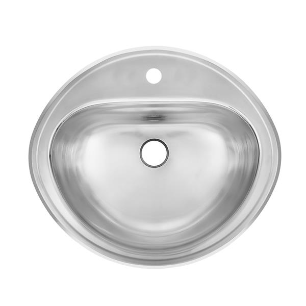 Kindred 19-in x 16-in Stainless Steel Single Sink KSOV1619-7-1 | RONA