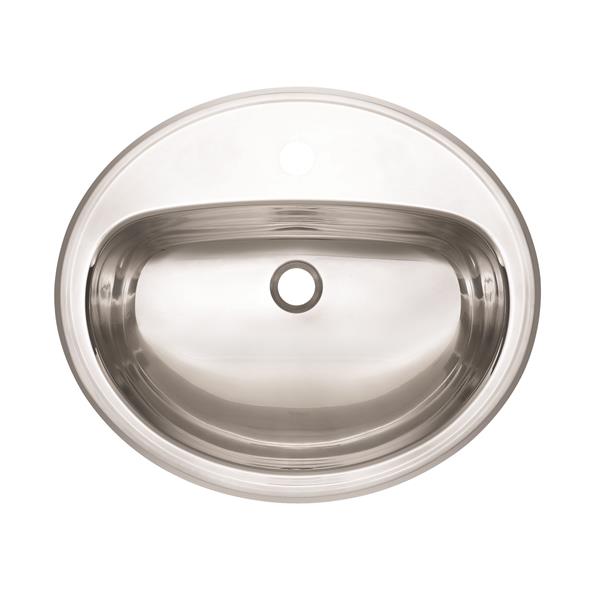 Kindred 21-in x 18-in Stainless Steel Single Sink