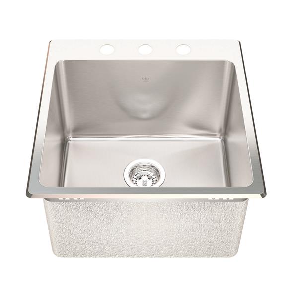 Kindred Franke 20.13-in X 20.56-in Stainless Steel Single Sink