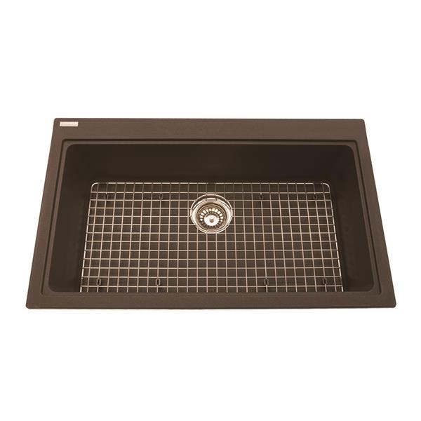 Kindred Franke 31.56in X 20.50in Brown Granite Single Sink KGSL2031