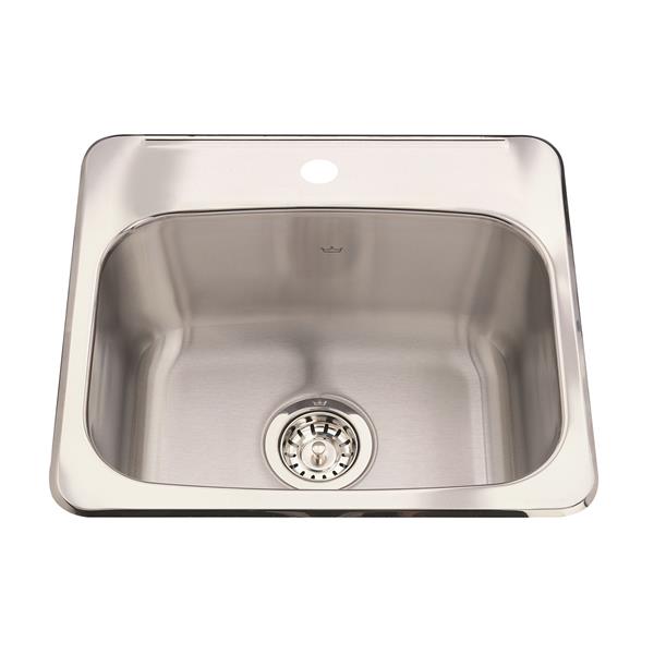 Kindred 19.13in x 17in Stainless Steel Single Sink QSL171981 RONA