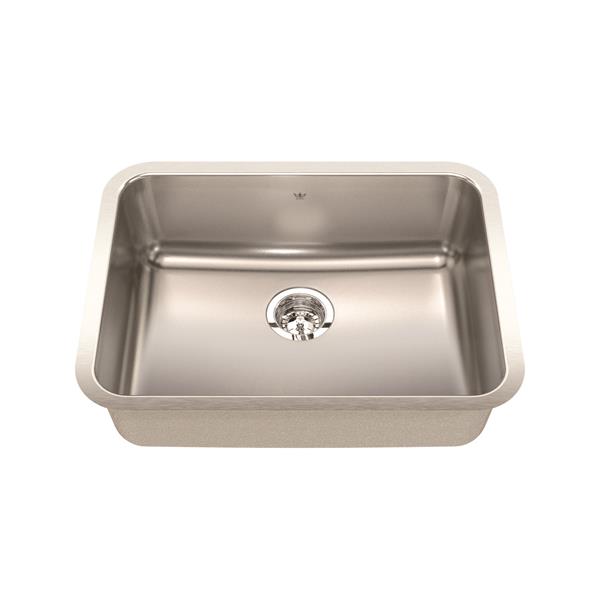 Kindred Steel Queen Undermount 24.75-in x 18.75-in Stainless Steel Single Kitchen Sink