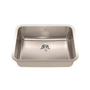 Kindred Steel Queen Undermount 24.75-in x 18.75-in Stainless Steel Single Kitchen Sink