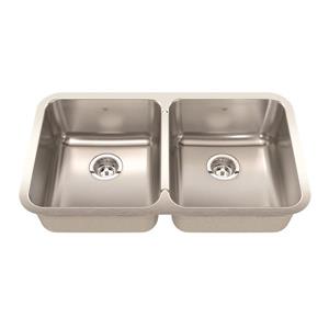 Kindred 32.88-in x 18.75-in Stainless Steel Double Sink