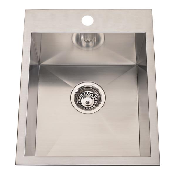 Kindred Franke 20.56in X 16.13in Stainless Steel Single Sink QSLF2016