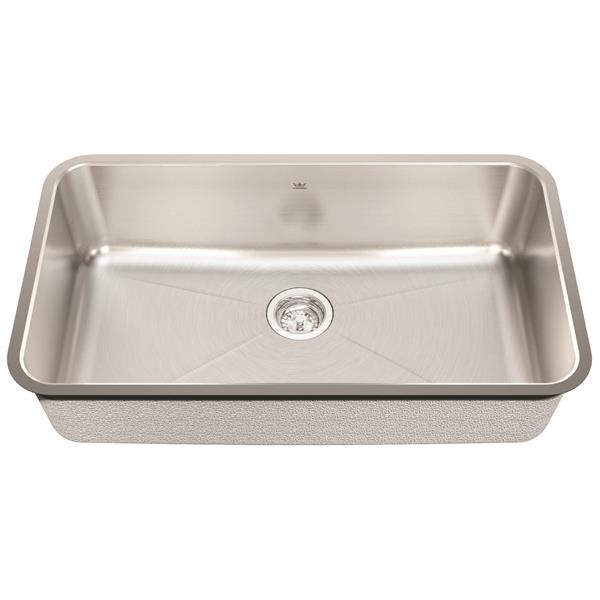 Kindred Stainless Undermount 32.75-in X 18.75-in Stainless Steel Single Bowl Kitchen Sink