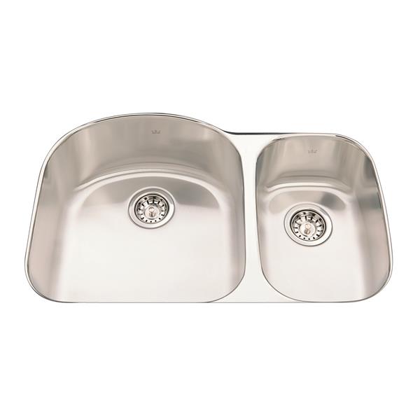 Kindred 31.50-in x 20.63-in Stainless Steel Double Sink