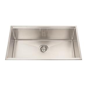 Kindred Designer Series 31.5-in x 18.5-in Single Topmount Kitchen Sink