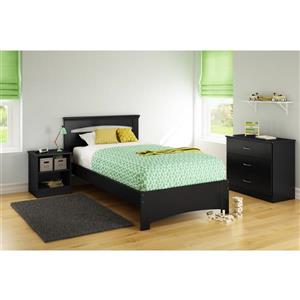 South Shore Furniture Libra Brown 44-in x 79-in Panel Bed