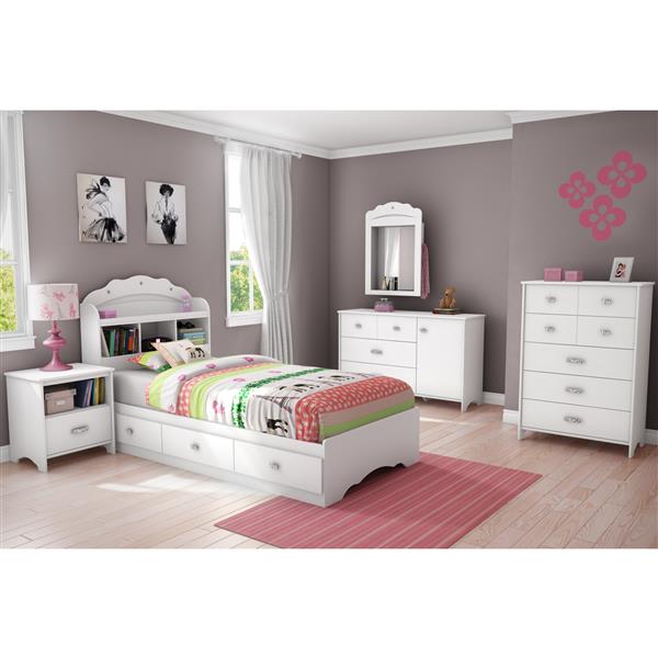 Drawer Pure White Tiara Mates Twin Bed, Twin Bed For Toddler Canada