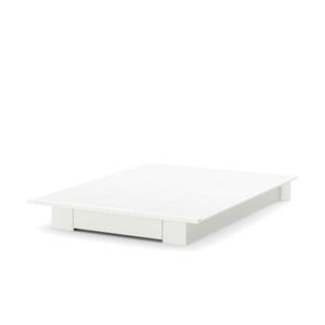 South Shore Furniture Holland Platform Bed - Drawer - Pure White - Queen