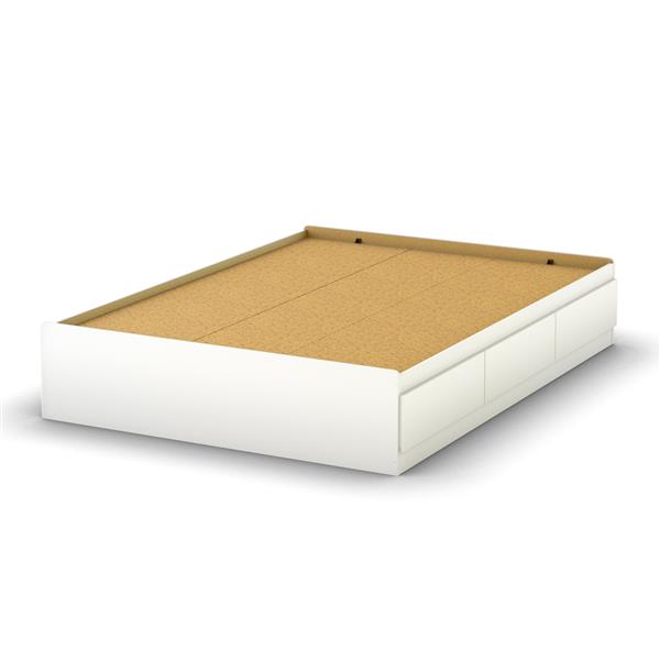 South Shore Furniture 3 Drawer Pure White Step One Mates Bed