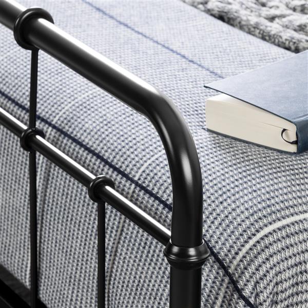 South Shore Furniture Holland Black 61.42-in x 83.07-in Platform Bed