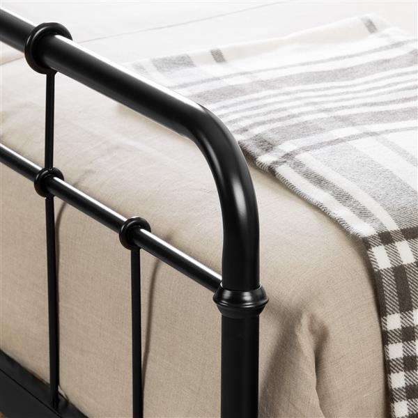 South Shore Furniture Versa Black 61.42-in X 83.07-in Platform Bed