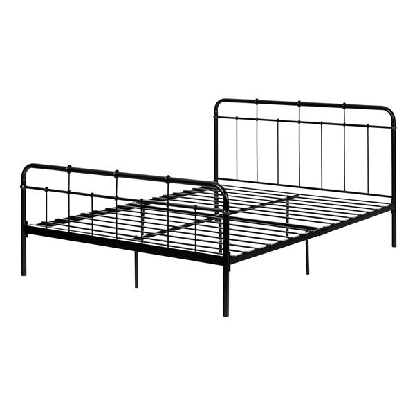 South Shore Furniture Versa Black 61.42-in X 83.07-in Platform Bed