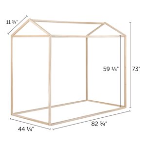 South Shore Furniture Natural Poplar Sweedi House Bed