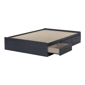 South Shore Furniture Ulysses Blue 56-in X 76.25 3 Drawer Mates Bed