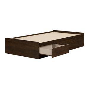 South Shore Furniture Fynn Brown 40.50-in x 76.50-in Mates Bed