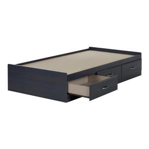 South Shore Furniture Ulysses Blue 40.50-in X 76.25 3 Drawer Mates Bed