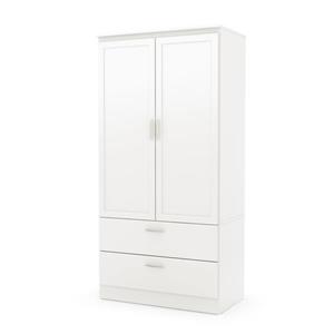 Armoire penderie Acapella, blanc