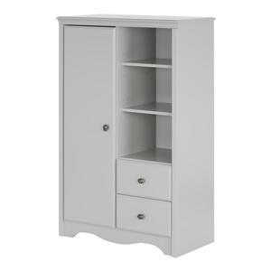 South Shore Furniture Heavenly Soft Grey Angel Armoire with Drawers