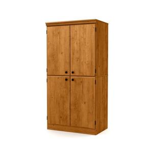 South Shore Furniture Morgan 4-Door Country Pine Storage Cabinet