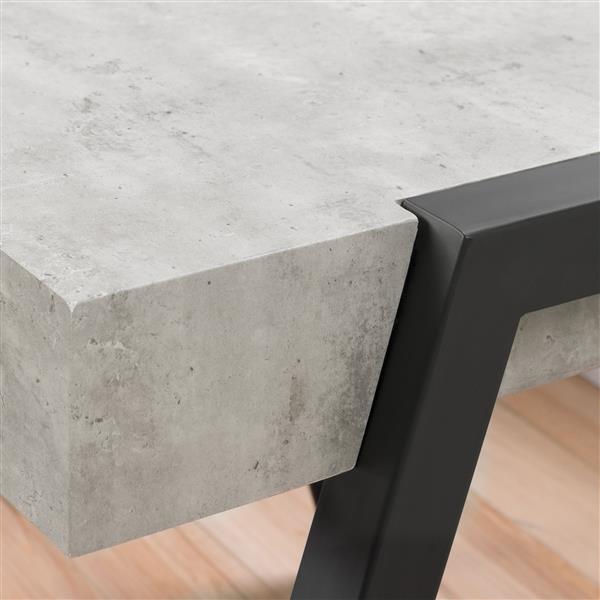 South Shore Furniture City Life 19.69-in x 19.69-in x 19.69-in Grey End Table