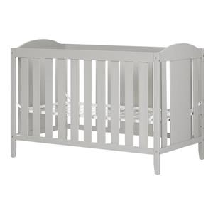 South Shore Furniture Angel 29.5-in x 54.5-in x 37.5-in Soft Grey Crib