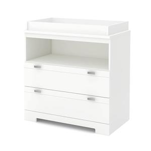 South Shore Furniture Reevo Pure White Changeing Table with Storage