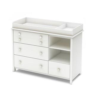 South Shore Funiture Little Smileys Pure White Changing Table with Removable Changing Station