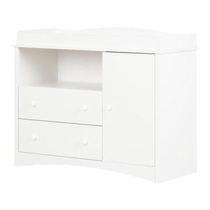 South Shore Furniture Pure White Peek-a-Boo Changing Table