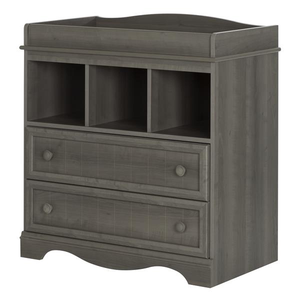 vintage gray changing table