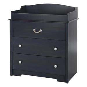 South Shore Furniture Aviron Blueberry Changing Table with Drawers