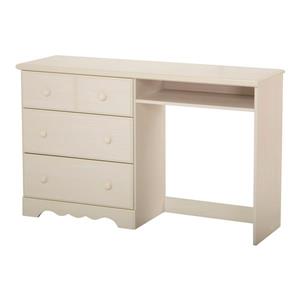 South Shore Summer Breeze 3-drawer White Wash Desk