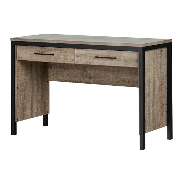 South Shore Furniture Munich 2 Drawer Weathered Oak Desk 10550 Rona