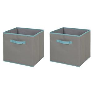 South Shore Furniture 11.25-in x 12.72-in Crea Fabric Storage Bins (2 Pack)