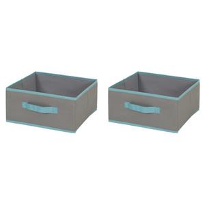 South Shore Furniture 5.75-in x 11.75-in Crea Fabric Storage Bins (2 Pack)