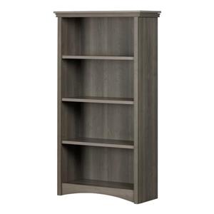 South Shore Furniture Gascony 57.75-in x 31.25-in x 12.75-in Gray 4-Shelf Bookcase