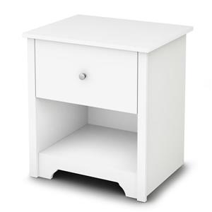 South Shore Furniture Vito 1-Drawer Nightstand White