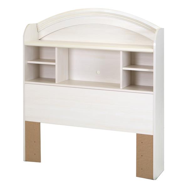 South Shore Furniture Country Poetry 48 00 In X 41 00 In White Bookcase Headboard 9031098 Rona