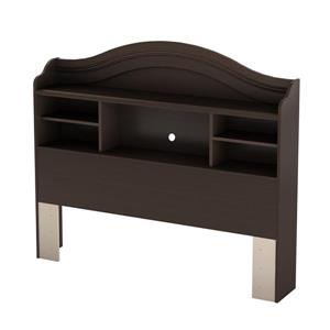 South Shore Furniture Summer Breeze Chocolate Full Bookcase Headboard