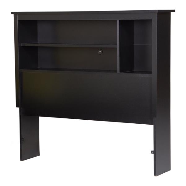 South Shore Furniture Vito Black Twin Bookcase Headboard