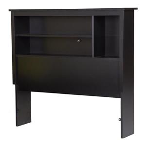 South Shore Furniture Vito Black Twin Bookcase Headboard