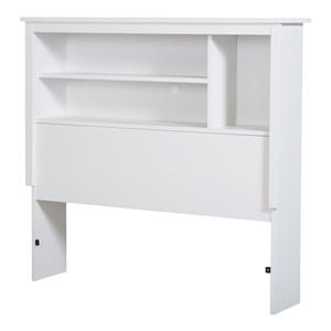 South Shore Furniture Vito White Twin Bookcase Headboard