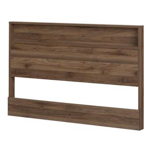 South Shore Furniture Holland 40.60-in x  60.50-in Full/Queen Natural Walnut Headboard