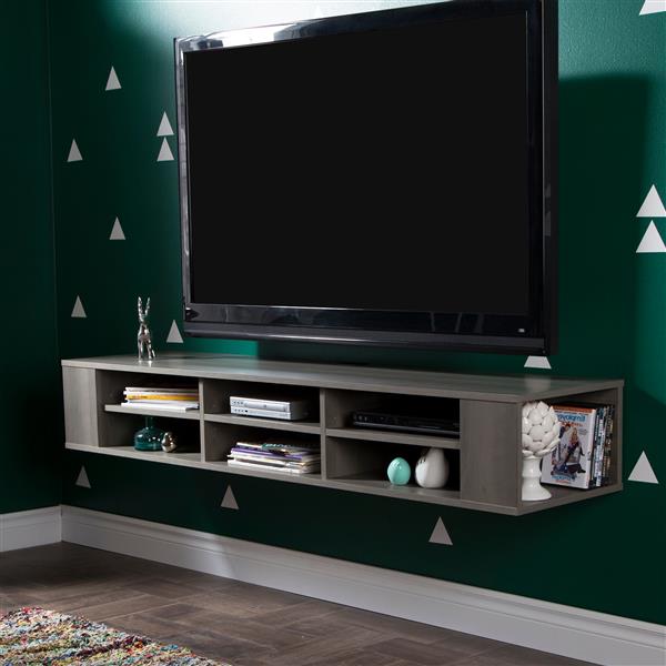 South shore city life deals wall mounted media console